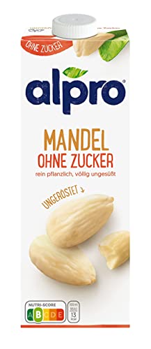 Alpro Mandel-Drink Ohne Zucker, ungeröstet, 1l von Alpro