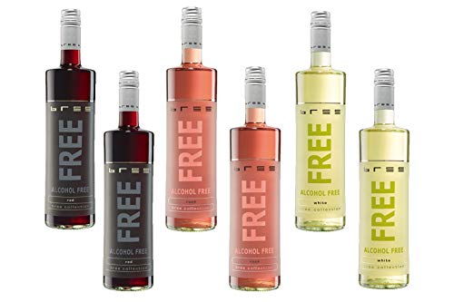 Bree Free - Alkoholfreier Wein Probierpaket - Rot, Rosé, Weiß - 6x0,75l von Bree Free