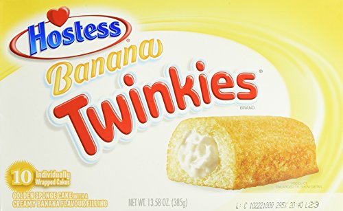 Hostess Twinkies Banana 10 Stück, 2er Pack (2 x 385 g) von Hostess