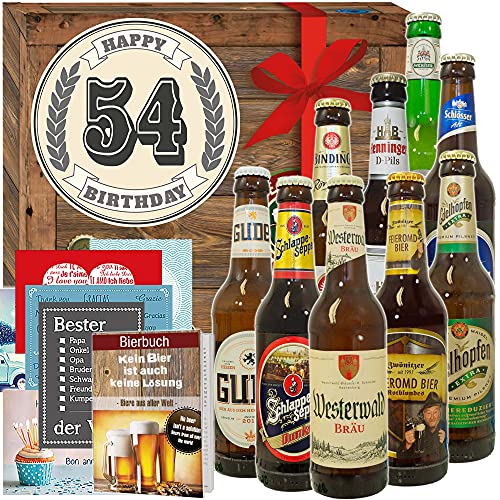 54. Geburtstag Geschenk Idee + Deutsches Bier Set + Mann Geburtstagsgeschenke von ostprodukte-versand