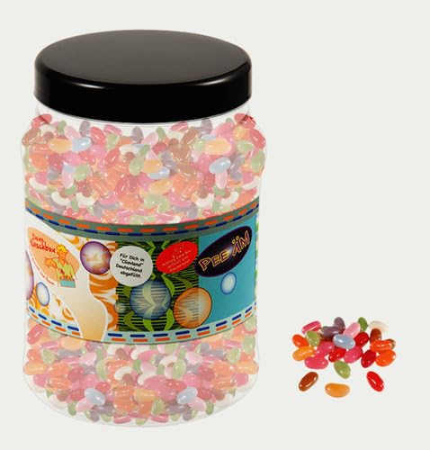 Deine Naschbox | Rexim Jelly Beans | 3kg Mega Pot | XXL Großpackung für Party, Candybar & als Geschenk - Gelatinefrei - Bunter Frucht-Mix von PE ÄM