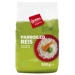 Parboiled-Reis, weiß von green