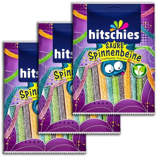 3er Pack hitschler Spinnenbeine Saure Fruchtgummi-Sticks 3 x 125 g von hitschler International GmbH & Co. KG Köln