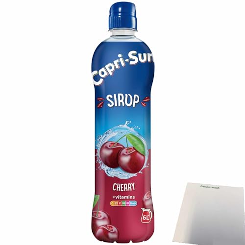 Capri Sun Sirup Kirsche + vitamins (600ml Flasche) + usy Block von usy