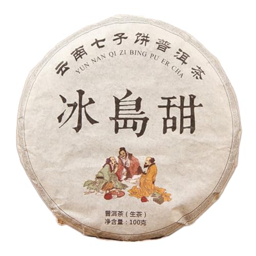 100g Rohtee Grüner Tee Puerh Tea Pie Isländische Urblätter Erstklassiger Sieben-Sohn-Tee von HELLOYOUNG