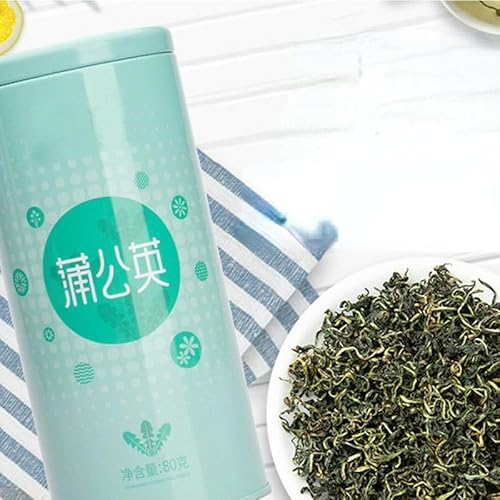 80g Bio-Löwenzahnblatt-Tee in Dosen Gesundheit Kräutertee Natürlicher Pu Gong Ying Cha (2 Dosen) von HELLOYOUNG