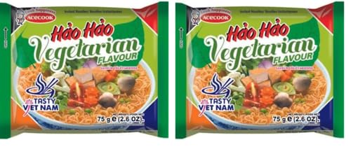 ACECOOK - HH Instant Nudeln Vegetarisch - (1 X 75 GR) (Packung mit 2) von エースコック