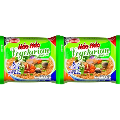 ACECOOK - HH Instant Nudeln Vegetarisch - Multipack (30 X 75 GR) (Packung mit 2) von エースコック