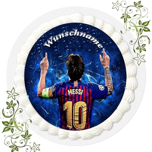 Fussball + Wunschname Tortenaufleger Tortenbild Geburtstag Fondant Ø 20cm Ronaldo Fussball Nr. 42 von "