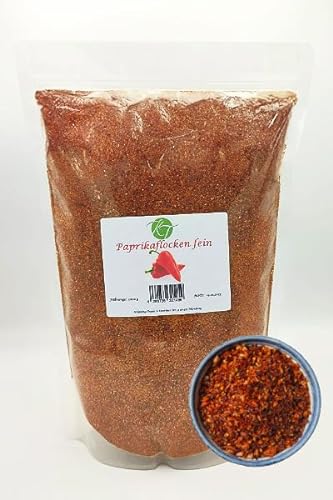 K T 1000 g / 1 Kg Paprikaflocken sehr fein rot mild - 1A Qualität von 積水樹脂