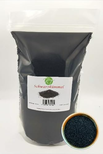 K T 1000 g / 1 kg echter Schwarzkümmel ganze Schwarzkümmelsamen Nigella sativa - 1A Qualität von 積水樹脂