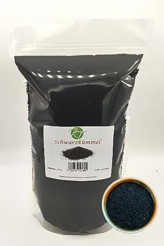 K T 500 g echter Schwarzkümmel ganze Schwarzkümmelsamen Nigella sativa - 1A Qualität von K T