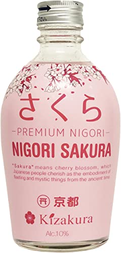 KIZAKURA Sake Nigori Sakura, 10 Prozent vol - 1 x 300 ml von 黄桜