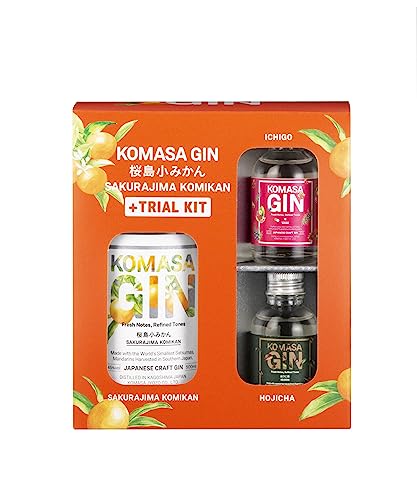 Komasa Gin, japanischer Gin, Geschenk-Set, Trial Kit, alc. 45% vol., 500ml + 45ml +45ml von 逸酒創伝