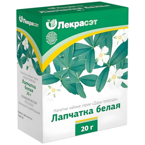 Weißer Fingerkraut Kräutertee Potentilla alba Лапчатка Белая herbal Kräuter pure tea 20g von Лекрасет