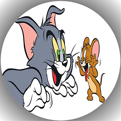 Premium Esspapier Oblate Tortenbild, Essbares Foto für Torten, Tortenaufleger Ø 20cm Tom & Jerry T6 von 00