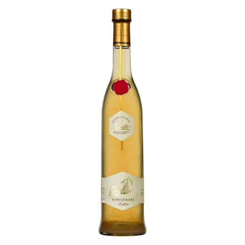 Schwechower Likör Honig & Birne 0.5l (30% Vol.) - Williams Birnenlikör mit Blütenhonig aus der Apfelplantage - Edellikör aus der Schwechower Brennerei (MV) 500ml von Schwechower Obstbrennerei GmbH