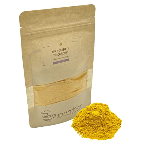 BIO Curry "indisch" 50g, gemahlen, süßlich-würzig, aus Indien, organic von 1000tees