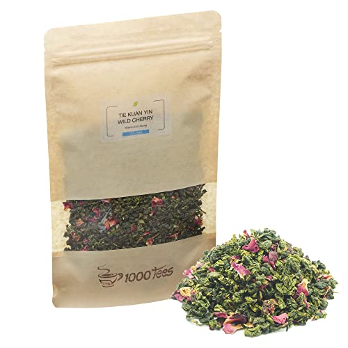 Oolong Tie Kuan Yin Wild Cherry aus China mit Kirsche-Geschmack, mild, süß, fruchtig, frisch abgefüllt von 1000tees