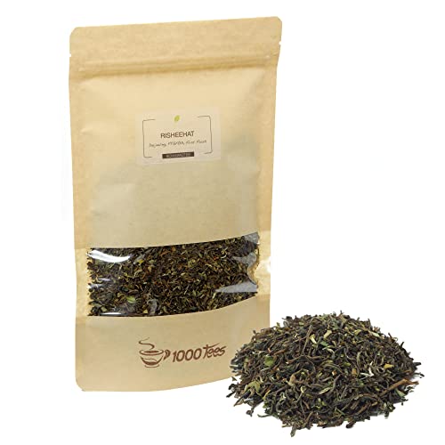 Schwarztee Risheehat First Flush aus Darjeeling, mittelkräftig, fruchtig, blumig, frisch abgefüllt von 1000tees