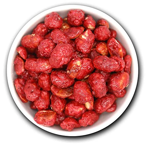 1001 Frucht - Erdnüsse mit Erdbeeren ummantelt - 500g - karamellisierte Erdnüsse mit Erdbeergeschmack - rot glasierte Erdnüsse von 1001 Frucht