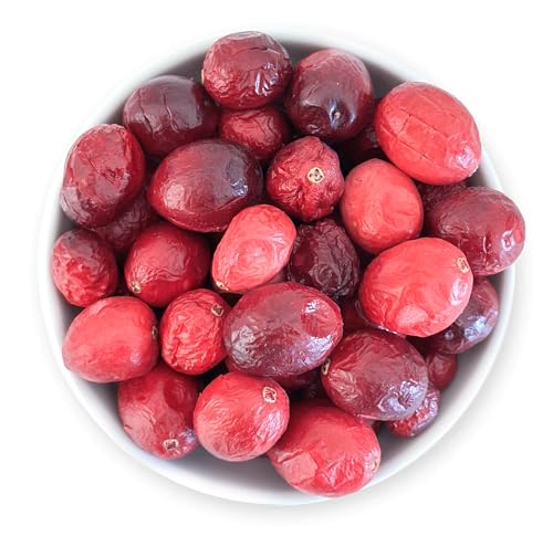 1001 Frucht Gefriergetrocknete Preiselbeeren 80gr I Cranberries Gefriergetrocknet I Gefriergetrocknete Früchte Kanadien Moosbeeren ohne Zusatzstoffe I Enthält von Natur aus Zucker. von 1001 Frucht