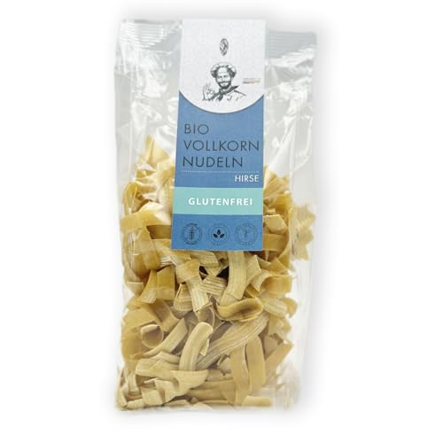 1001 Frucht - Vollkornnudeln Glutenfrei Bio Hirse, 200g, 100% Natur Bandnudeln, Bio Pasta ohne Ei von 1001 Frucht