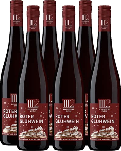 1112 Glühwein - Roter Glühwein der Marke Elfhundertzwölf (6 x 0,75l) von 1112