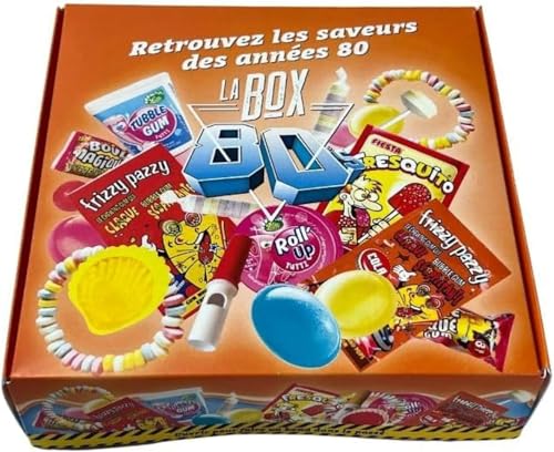 Mini Box Bonbons 80er Jahre-13 verschiedene Referenzen, um den Genuss der Süßigkeiten der 80er Jahre wiederzuentdecken - Süßwarensortiment 300g von 123bonbon