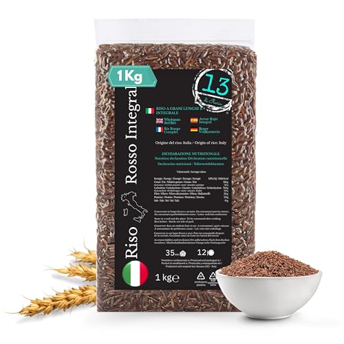 1 kg integraler roter Reis - hergestellt in Italien - glutenfrei - 13 von Ilaria von 13 di Ilaria