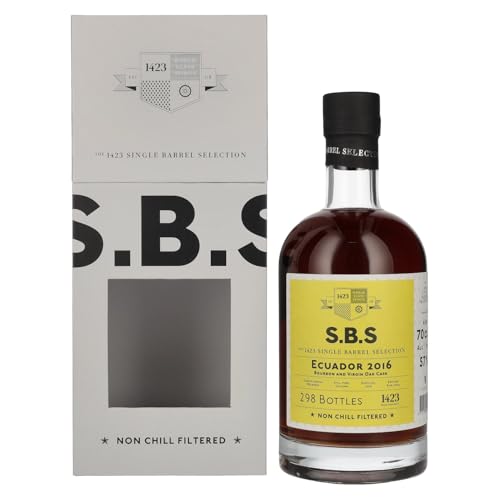 1423 S.B.S ECUADOR Bourbon and Virgin Oak Cask 2016 57% Vol. 0,7l von 1423 World Class Spirits