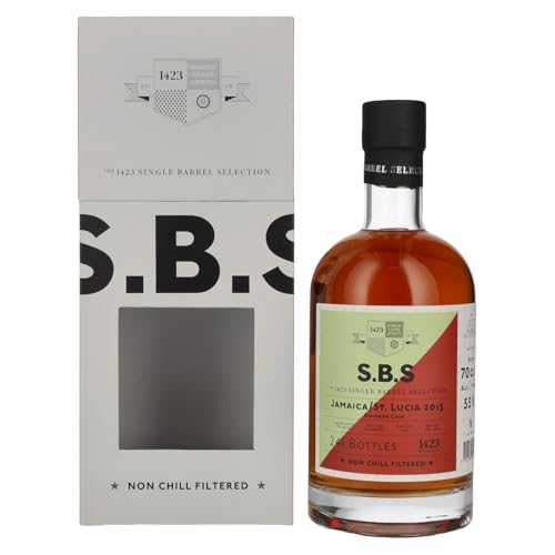 1423 S.B.S JAMAICA/ST. LUCIA Bourbon Cask 2015 55% Vol. 0,7l in Geschenkbox von 1423 World Class Spirits