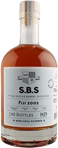 1423 S.B.S FIJI Rum Single Barrel Selection 2002 57,1% Vol. 0,7l in Geschenkbox von 1423 World Class Spirits