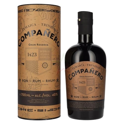 Compañero JAMAICA - TRINIDAD Gran Reserva Rum 40,00% 0,70 Liter von 1423 World Class Spirits