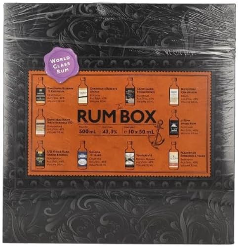 The Rum Box Purple Edition 42,3% Vol. 10x0,05l in Geschenkbox von 1423 World Class Spirits