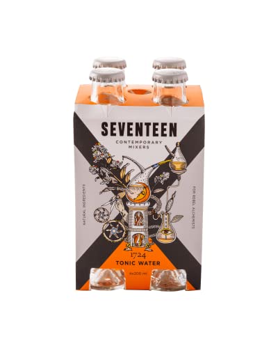 1724 Seventeen- Agua Tónica- Tonic Water - Zeitgenössische Mixer - Burbuja Fina 4 x 200 Ml von Seventeen Contemporary Mixers