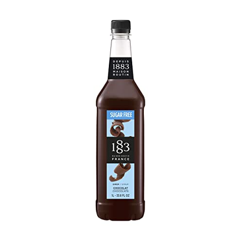 1883 Schoko Sirup Zuckerfrei | Qualität aus Frankreich | 1 Liter | PET-Flasche | Vegan von 1883 Maison Routin