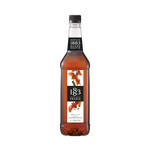 1883 Pumpkin Spice Sirup | Qualität aus Frankreich | 1 Liter | PET-Flasche | Vegan von 1883 Maison Routin