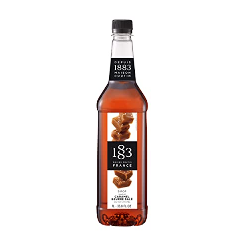 1883 Salted Caramel Sirup | Qualität aus Frankreich | 1 Liter | PET-Flasche | Vegan von 1883 Maison Routin