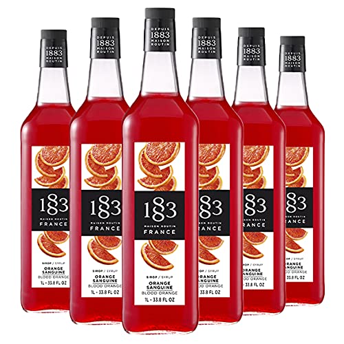 Maison Routin 1883 Sirup Blutorange, 1,0L | 6er Pack von 1883 MAISON ROUTIN