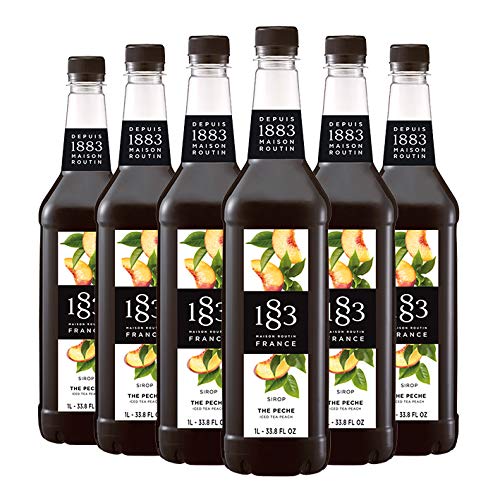 Maison Routin 1883 Sirup Eistee Pfirsich, 1,0L PET / 6er Pack von 1883 MAISON ROUTIN