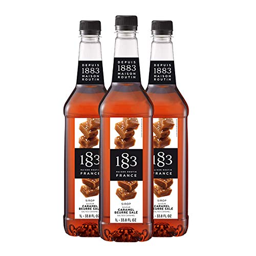 Maison Routin 1883 Sirup Salted Caramel, 1,0L PET / 3er Pack von 1883 MAISON ROUTIN