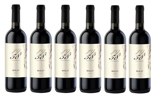 6x 0,75l - 2023er - 1958 Wine Experience - Merlot - Veneto I.G.P. - Italien - Rotwein trocken von 1958 Wine Experience