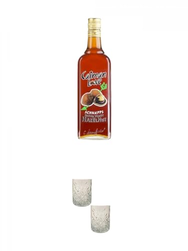 Antonio Nadal Love Hazelnut Mallorca 0,7 Liter + Rum Gläser 2 Stück von 1a Schiefer