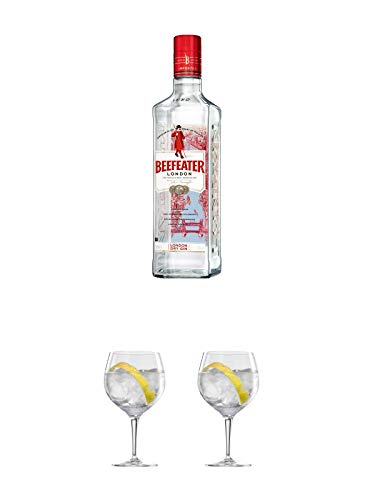 Beefeater London Dry Gin 1,0 Liter + Ballon Bistro Cubata GIN Glas 1 Stück + Ballon Bistro Cubata GIN Glas 1 Stück von 1a Schiefer