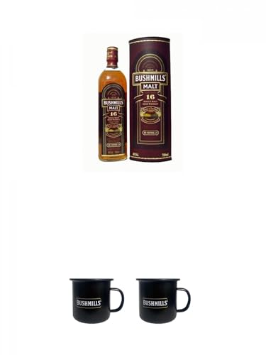 Bushmills 16 Jahre Three Woods 0,7 Liter + Bushmills Tasse aus Metall limitiert + Bushmills Tasse aus Metall limitiert von 1a Schiefer