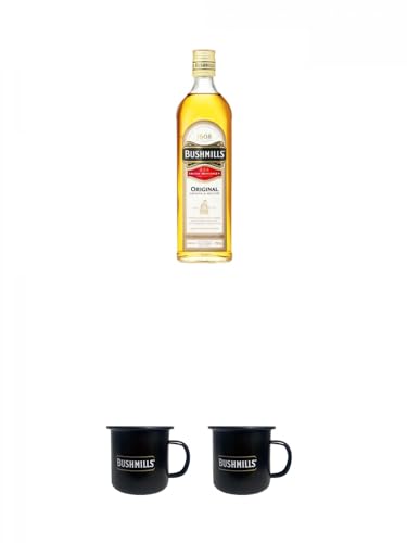 Bushmills Original White Label Irish Whiskey 0,7 Liter + Bushmills Tasse aus Metall limitiert + Bushmills Tasse aus Metall limitiert von 1a Schiefer