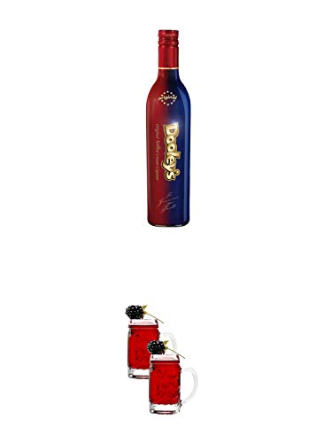 Dooleys Toffee Likör mit Wodka 0,7 Liter + Minimaßkrug 5 cl - 0453318-2 Likörgläser von 1a Schiefer