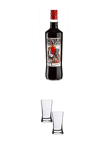 Mesclat Can Nadal (30%) 1,0 Liter + Stölzle Shotglas/Stamper 2 Stück 2050021 von 1a Schiefer