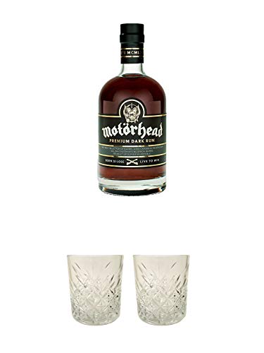 Motörhead RUM 0,7 Liter + Rum Glas 1 Stück + Rum Glas 1 Stück von 1a Schiefer